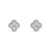 Lucky Four-Leaf Clover Stud Earrings Designer för Women Letter V Cleef Luxurious Jewelry Diamond Earings240V