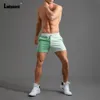 Ladiguard Mannen Casual Skinny Strand Shorts Homme Patchwork Plus Size Mannelijke Trekkoord Korte Broek Sexy Heren Kleding 240329