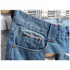 Мужские джинсы Мужские джинсы большого размера за пять центов с карманами Mti Модные прямые молодежные стили Повседневная городская одежда с доставкой по ветру Одежда Dhofc