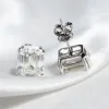 Orecchini OEVAS Classic 925 Sterling Silver High Carbon Gemstone Diamanti Orecchini Ear Studs Matrimonio Sposa Fine Jewelry Regali all'ingrosso