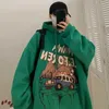 Moletom com capuz masculino moletom para homem gráfico mangá roupas masculinas anime com capuz verde moletom estético harajuku moda estilo coreano solto emo s 24328