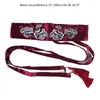Bälten B36D Vintage Hanfu Girdle midjeband Kinesiska broderier Floral slipsbälte för wrap -klänning