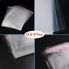 2024 100pcs Transparent Gift Bags DIY Candy Biscuit Cookie Packing Bags Self Adhesive Plastic Cellophane Food Bag Kitchen Organizer