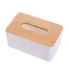 Boîte à mouchoirs japonaise avec couvercle en bois, boîte de papier toilette, porte-serviettes en bois massif, étui Simple et élégant, distributeur de papier de soie pour maison et voiture