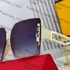 Designer solglasögon för kvinnors män fendisunglasses glasögon lins i full ram UV400 färgglada vintage ladys mästare lyx överdimensionerad adumbral med originallåda