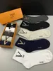 Designer Socken Männer Frauen Luxus Brief Mode Socke Sport Lässige Bequeme Strümpfe aus reiner Baumwolle 5 Stück mit Box