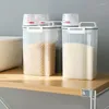 Бутылки для хранения заливать рот долговечный практическое модное модное в использовании инновационные космические рисовые зерна контейнерная кухня