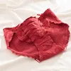 سراويل داخلية للسيدات M-XL Cotton Intelder Sexy Lace Mid Weist Seamfless Marcles Burss Red Inderpants Lingerie Lingerie Lingerie