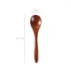 Spoons 6 Pcs Windows Spoon Japanese Small Wooden Teaspoon Heart Scoops Coffee Bean Dessert