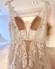 Champagne léger Boho mariage Dr 2023 dentelle Appliques Tulle Lg mariée plage robes de mariée vestido de casamento princesa s5el #