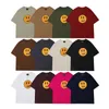 nieuw product T-shirts ronde hals lachend gezicht letterprint los T-shirt met korte mouwen puur katoen T-stukken heren en dames sport dun T-shirt topkleding