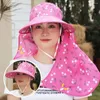 Wide Brim Hats Breathable Tea Picking Cap Fashion Outdoor UV Protection Sun Hat Face Neck Protective Cover Agricultural Work