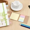 Presentförpackning 100 st mini Creative Kraft Paper Cover N Times Memo Pad Sticky Notes Notebook Note School Supplies