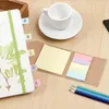 Hediye Sargısı 100 PCS Mini Yaratıcı Kraft Kağıt Kapağı N Times Memo Pad Sticky Notes Not Defteri Notu Okul Malzemeleri