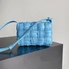 ミラー品質デザイナーパッド入りカセットバッグファッション女性コスボディバッグソフトラムシンレザーファッションレディパーティーウェディングハンドバッグ財布付き箱