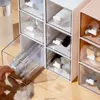 Autre organisation de stockage à domicile Ders Box Ménage Transparent Case Desktop Commodity Shelf Der Desk Cabinet Organisateur pour cosmétique d'Otasc