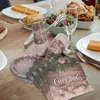 Tek Kullanımlık Yemek Takımı Partisi Malzemeleri Noel Sofra Bardakları Tabaklar Dekoratif Kağıt Kiti Tablo Decloth kullanın