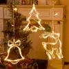 Nieuwe LED-kerstslinger Lichtslingers Fairy Gordijnlicht voor thuis Nieuwjaarsfeest Bruiloft Vakantie Decor