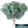 20pcs 137inch人工ユーカリシルクの葉の緑の茎のスプリグフェイクブランチのためのフェイクブランチ9261704