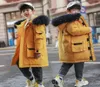 2020 Boys Long Big Fur Collar Down Jackets Children Winter Outdoor Hooded Windproof Warm Down Coats Kids White Duck Down Jacket7882876