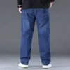 10xl Oversize Jeans Voor Mannen Fi Losse Broeken Broeken Plus Size Jeans Baggy Dagelijkse Werkkleding Grote Jeans Broeken Broeken Man 00El#