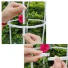 Stöder trädgårdsklättring Trellis Rose Flower Iron Wire Lotus Flower Bracket, Plant Climbing Trellis Balcony Support Rod