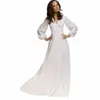 womens Sexy Deep V-neck Summer Lg Sleeves Elegant Work Busin Casual Party White Sheath Bodyc Pencil Dres P0zx#