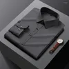 Men's Dress Shirts M-5XL Stretch Shirt Long Sleeve Non-ironing Anti-wrinkle Professional Casual Spring Business Top Brand Clothing