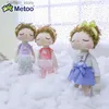 Fyllda plyschdjur Nya söta Metoo Angela Dolls Baby Soft Plush Toys For Children Bunny Sleeping Mate fylld plyschdjur Baby Toys for Kids240327