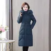 2023 New Winter Jacket Parkas Women Fur Collar Hooded Thicke Down Cott Jacket Middle-Aged Female Coat Mother Warm Lg Outwear t94e#