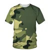 Été Hommes Camouflage Vêtements 3D Imprimer Sodiers Tactique T-shirt pour Les Fans Militaires Jungle Mer T-shirts Chemises Casual Streetwear Tops 240318