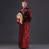 花groomショーWo Men's Chinese Dr Men's Wedding Dr Costume Gown Chinese Gown Tang Suit 0379＃