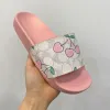 Designer chinelos de praia de luxo das mulheres dos homens sandálias flor slide sandale verão sapatos chinelo flor sandália plana flip flop