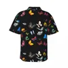 Chemises décontractées pour hommes Chemise de plage papillon Homme Beaucoup de jolis papillons Insecte Hawaii Conception à manches courtes Blouses surdimensionnées élégantes