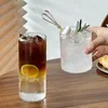 Bicchieri da vino Tazze da caffè sottili Tazza da acqua trasparente Succo di vetro creativo Bevanda fredda Accessori da cucina americana