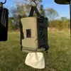 保管バッグ屋外ティッシュケースポータブルロールペーパーホルダーピクニックキャンプハイキング用の再利用可能なハンギングナプキン