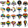 21 couleurs LGBT arc-en-ciel amour drapeau silicone paille toppers accessoires couverture charmes réutilisable anti-éclaboussures boire bouchon anti-poussière décoratif 8mm/10mm fête de paille