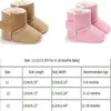 Botas Moda Bebé Cuna suave Suela Cálida Nieve Niño Niño Nacido Grils Boys Zapatos antideslizantes Algodón infantil