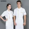 wholesale Unisexe Cuisine Chef Restaurant Uniforme Chemise Service Boulangerie Respirant Double Boutonnage Chef Dr Chef Vestes apr 59Ng #