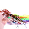 Nova chegada manga peixe equipamento de pesca 14cm 40g polvo lula isca de pesca de plástico duro trolling biônico isca artificial minnow isca zz