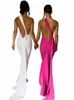 Hugcitar Una spalla Backl Sciarpa regolabile Loop Increspato Sexy Maxi Dr 2023 Donne eleganti Y2K Streetwear Festival Outfit i0bz #