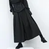 Pantalon pour hommes style gothique foncé lâche 7 points Hakama 2024 tendance jambe large sans genre grande taille design samouraï unisexe