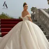 Manches de mariage Dr 2024 chérie hors de l'épaule robe de bal Princ mariée LelaAcra SM27 grande taille robe de Noiva U9z8 #