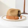 Basker 2024 Seaside UV Protective Sunshade Straw Hat mode Feather Decoration Jazz Casual Top for Men and Women Outdoor