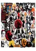 50 pièces Anime japon dessin animé Graffiti autocollants Pack pour bricolage bagages Skateboard cahier bouteille d'eau vélo étanche décalcomanies Toys8125945