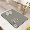 Table Mats Tableware Draining Drying Mat Kitchen Super Absorbent Rug Drain Pad Machine Decoration Accessories