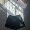 Ny 2024 Designer Mens Tracksuit Short Sleeve T-shirt Shorts 2 Piece Set Men Women Summer Crew Neck Neck Sweatsuit Letter Solid Color Sportwear Plus Size M-3XL
