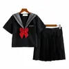 Costume de marin coréen japonais Versi Jupes courtes École Filles Jk Uniforme Jupe plissée Uniforme scolaire Cosplay Étudiant Jk Academy a9oj #