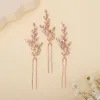 7 färger Rhineste Hairpins Bridal FR Hair Jewelry for Party Women Headpieces Wedding Hair Accores D1EF#