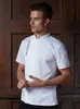 Costume de chef Hôtel Cuisine Cuisine Uniforme Restaurant Veste de cuisinier pour hommes Restauration Femmes Serveur Respirant Mesh Workwear J4Dy #